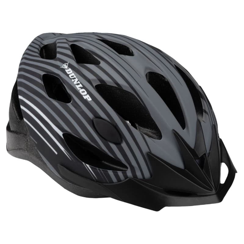 Dunlop - Adjustable MTB Bike Helmet Size M 55-58 cm (Gray-Black) 2