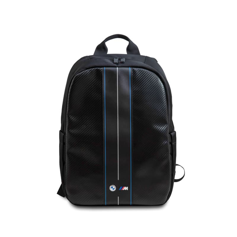 BMW Carbon Blue Stripes - Backpack for 16" notebook (black) 1
