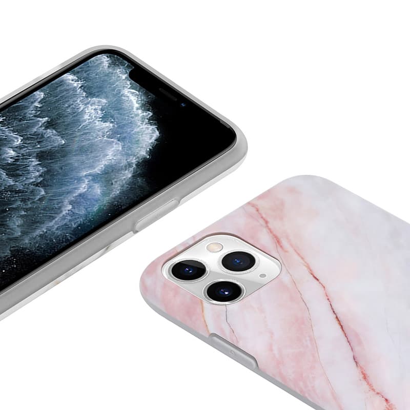 Crong Marble Case – iPhone 11 Pro Case (Pink) 3