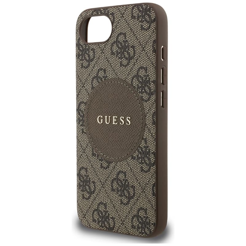 Guess 4G Circle Classic Logo MagSafe - Case for iPhone 16e (brown) 6