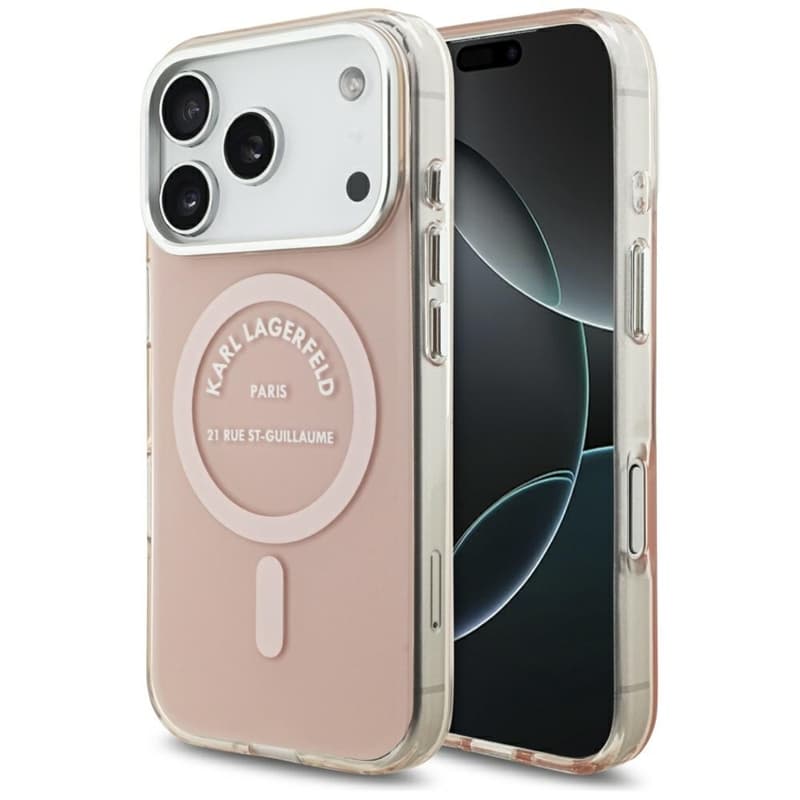 Karl Lagerfeld IML Karl RSG Logo MagSafe - Case for iPhone 17 Pro (pink)