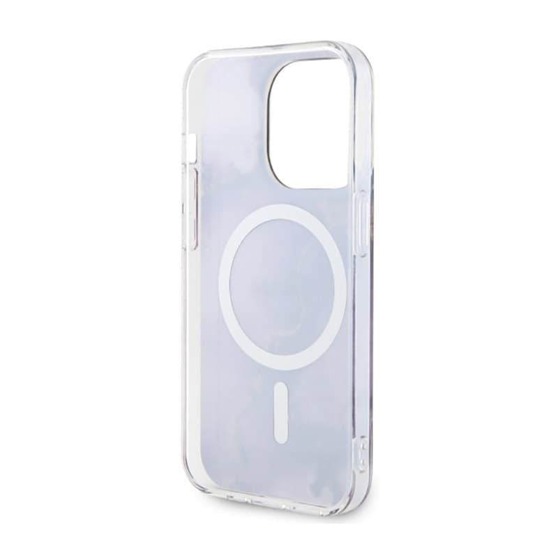 Guess Golden Marble MagSafe - Case for iPhone 14 Pro (Purple) 7