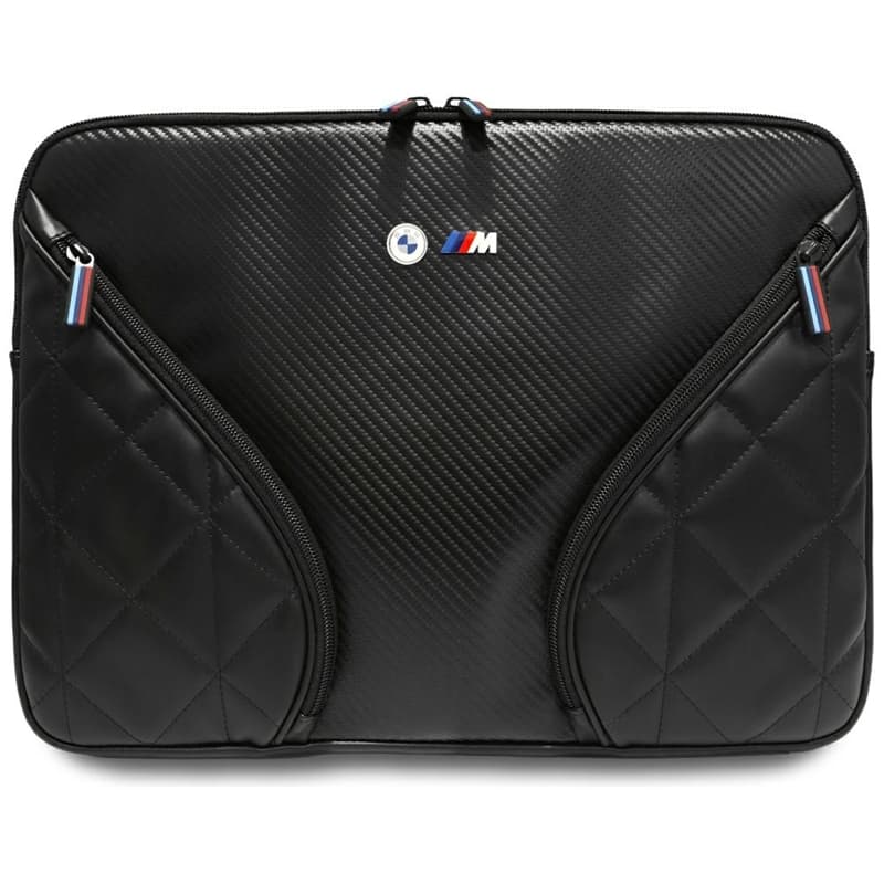BMW Carbon Pockets & Metal Logo Sleeve - Sleeve for 16" Notebook (Black)