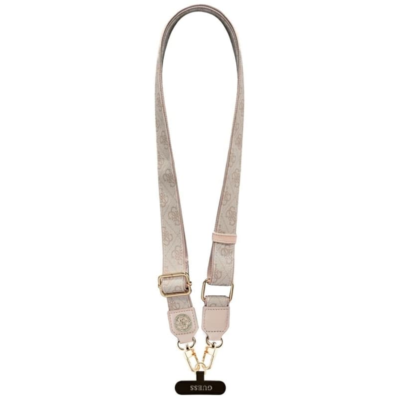 Guess Universal Crossbody Strap 4G Tether Patch Strass Metal Logo - Universal Phone Strap / Lanyard (Pink) 1