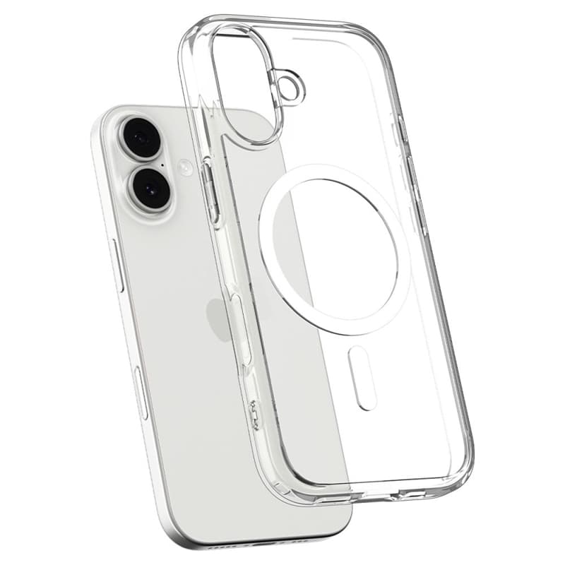 Spigen Ultra Hybrid Mag MagSafe - Case for iPhone 17 (Clear/White)   5