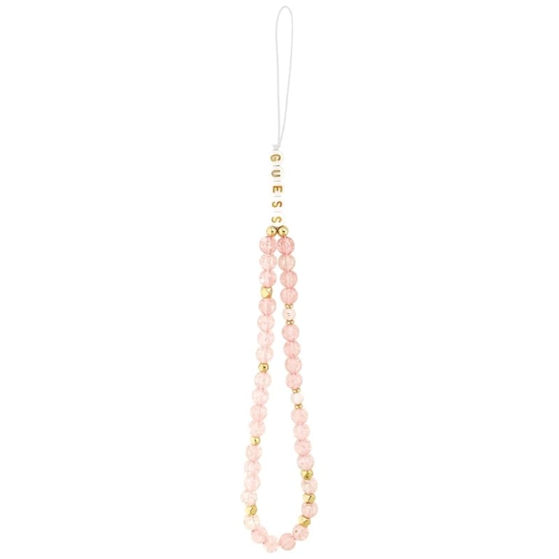 Guess IML Flowers Electro Pearl Strap MagSafe - Case iPhone 17 (pink) 2