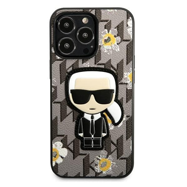 Karl Lagerfeld Iconic Karl Flower - Case for iPhone 13 Pro (Grey) 3