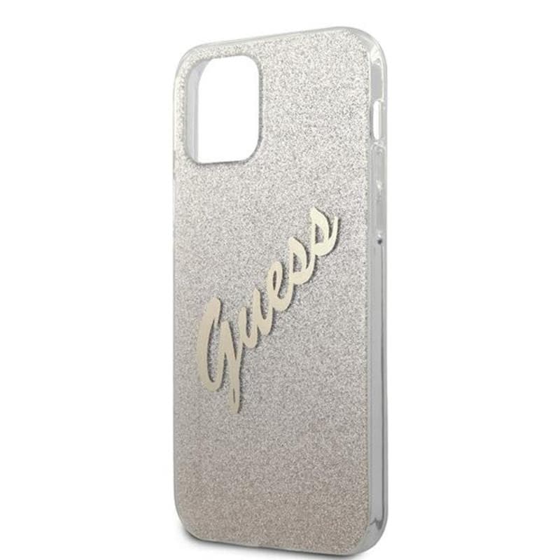 Guess Glitter Gradient Script - Case for iPhone 12 Pro Max (Gold) 6
