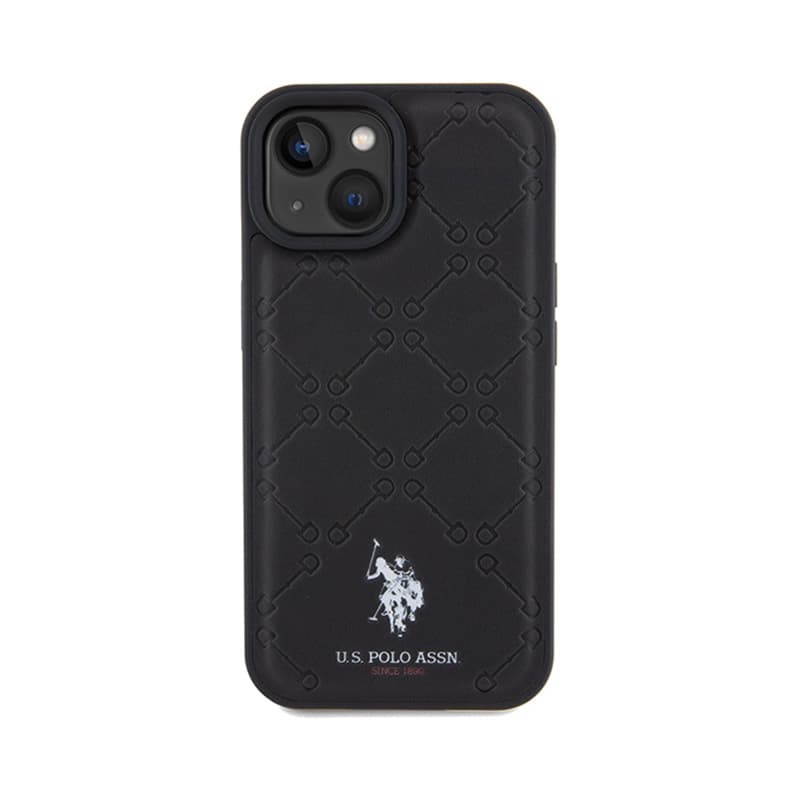 US Polo Assn Yoke Pattern  - Case iPhone 15 (black) 3