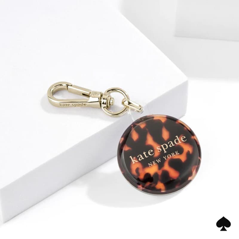 Kate Spade New York Keychain Holder - Protective pendant case for Apple AirTag 1 / 2 (Tortoiseshell) 4
