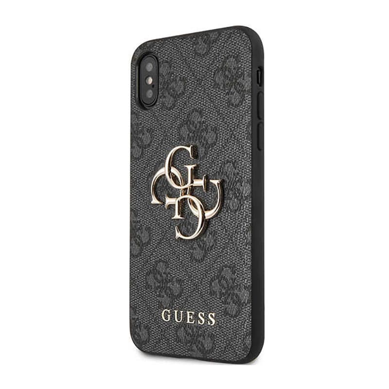 Guess 4G Big Metal Logo - Case for iPhone X (Grey) 2