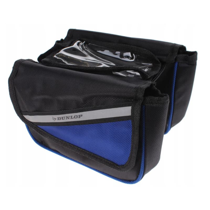 Dunlop - Bike bag / pannier for frame (Black/Blue) 1