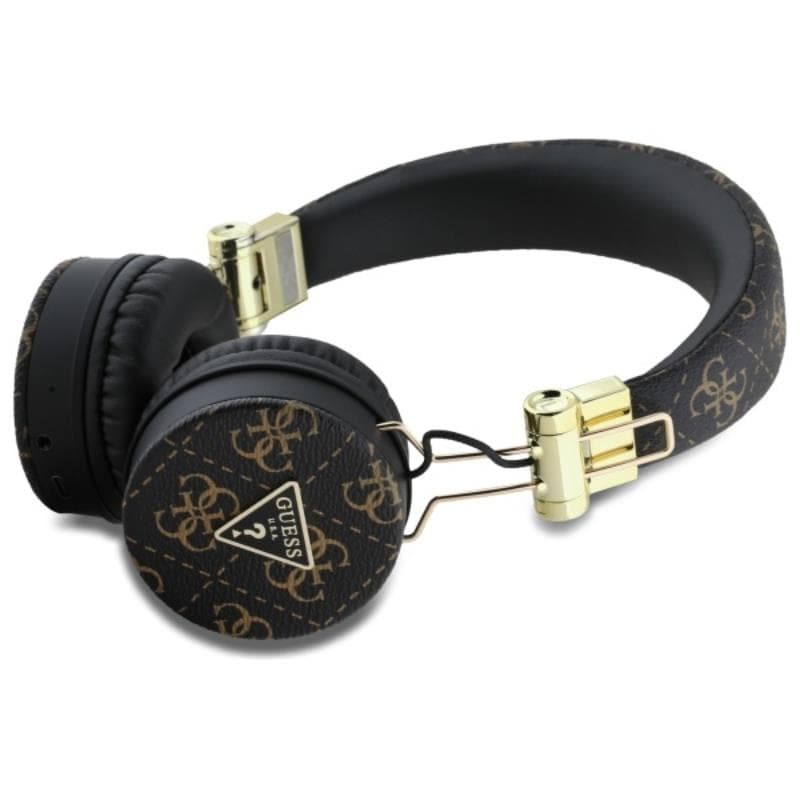 Guess 4G Triangle Round Shape - Wireless Over-Ear Bluetooth ENC Headphones (Black) 2