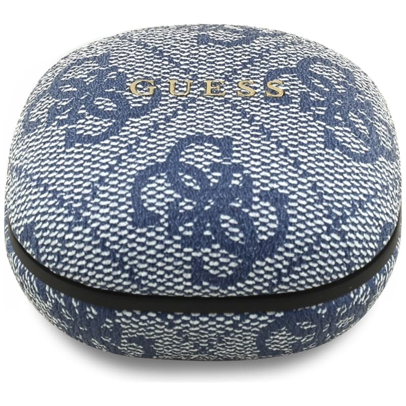 Guess 4G Classic Metal Logo - Bluetooth TWS ENC sluchátka + nabíjecí pouzdro (Modrá) 2