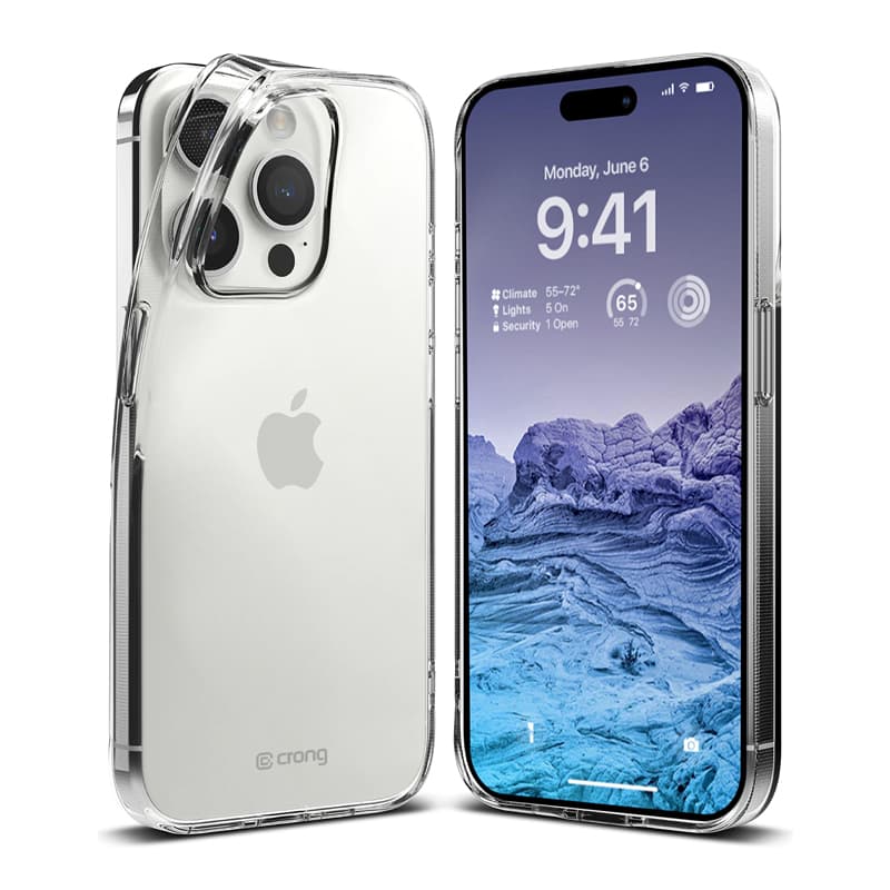 Crong Crystal Slim Cover - iPhone 15 Pro Max Case (Clear) 1