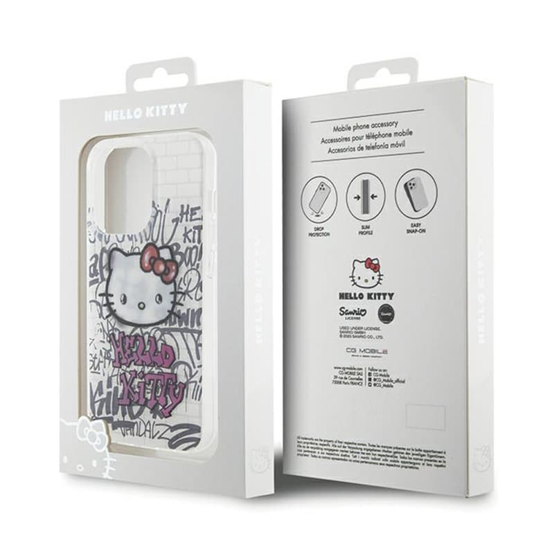 Hello Kitty IML Kitty On Bricks Graffiti - Case iPhone 13 Pro (white) 8