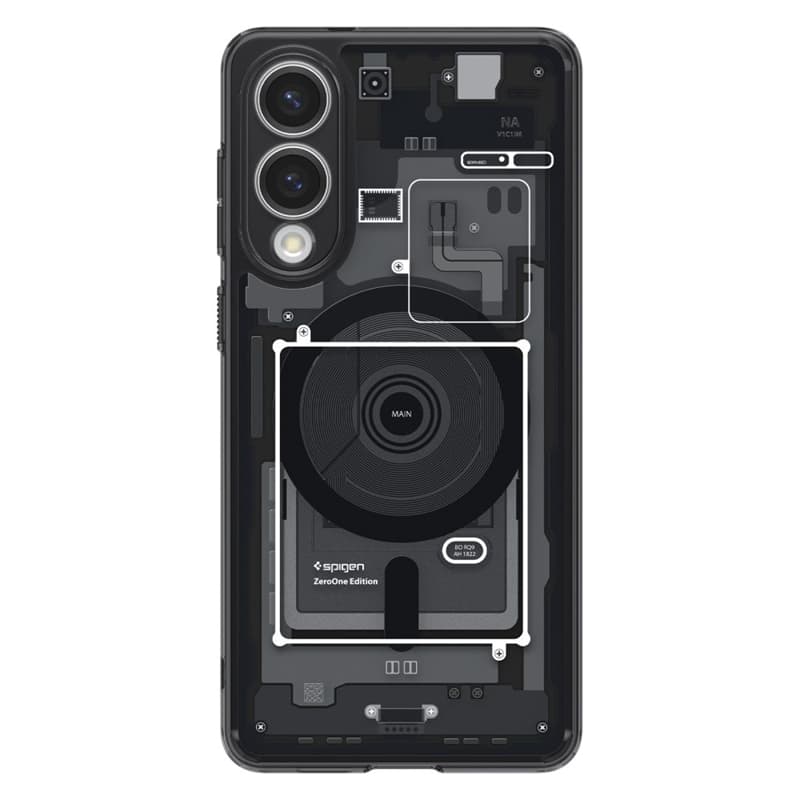 Spigen Ultra Hybrid Mag MagSafe - Case for Samsung Galaxy S25 Edge (Zero One Black) 2