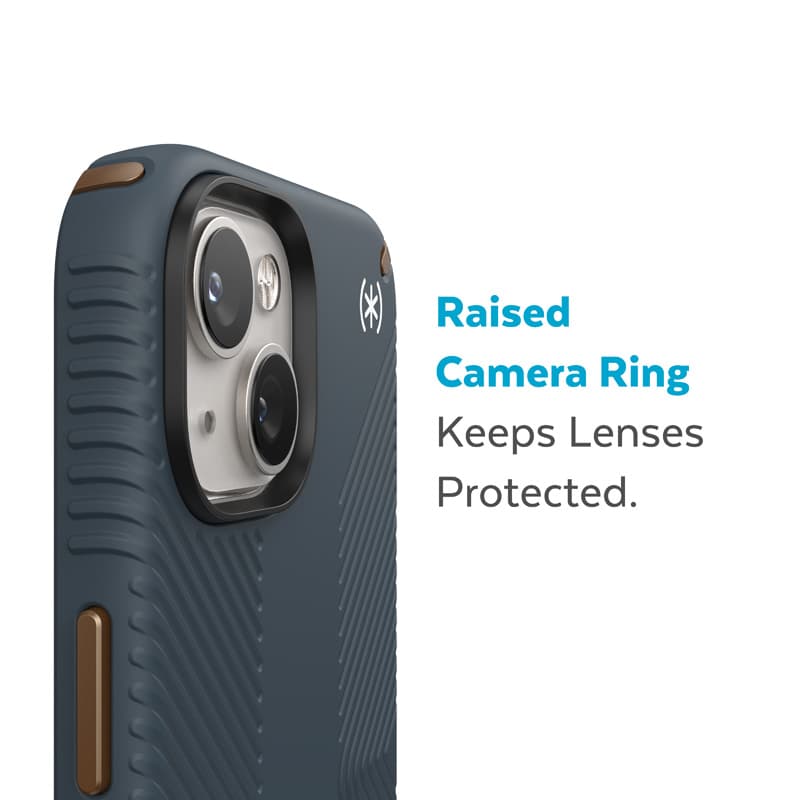Speck Presidio2 Grip - Anti-slip iPhone 15 Plus / 14 Plus Case (Charcoal / Cool Bronze / Slate) 8