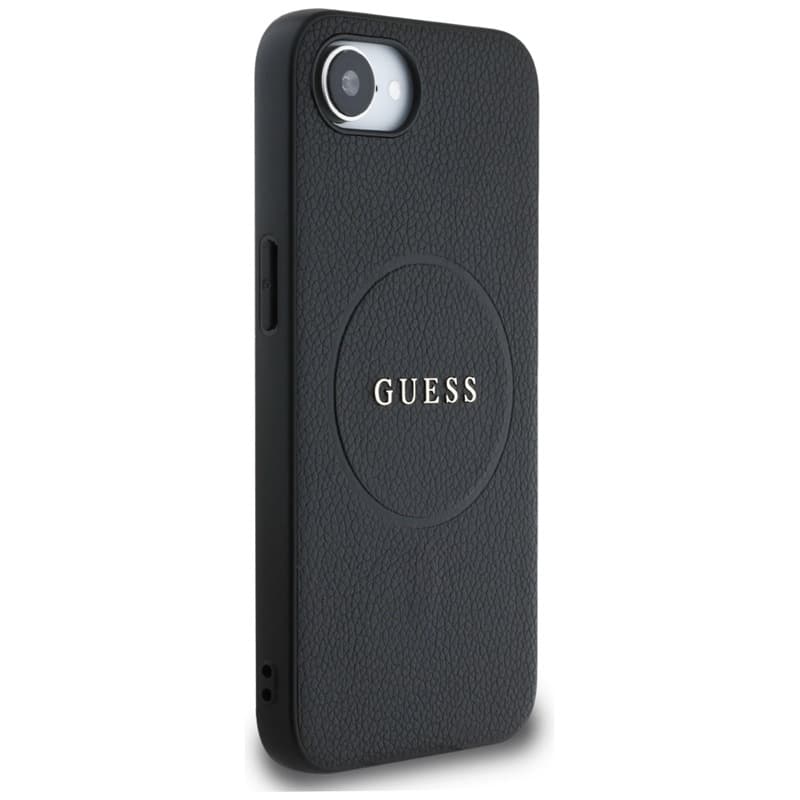 Guess Grained Ring MagSafe - Case for iPhone 16e (black) 4