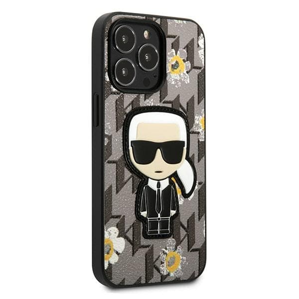 Karl Lagerfeld Iconic Karl Flower - Case for iPhone 13 Pro (Grey) 4