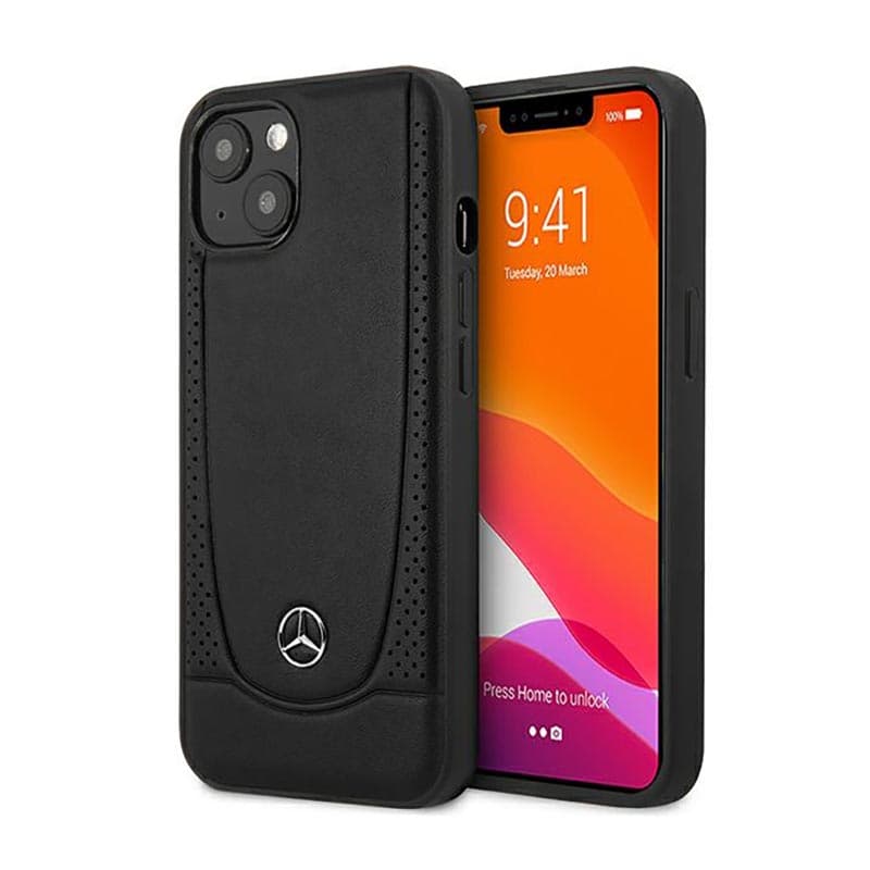 Mercedes Leather Urban Line - Case for iPhone 14 Plus (Black) 1