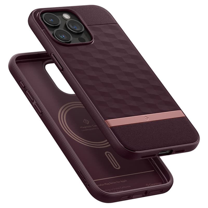Spigen Caseology Parallax Mag MagSafe - Case for iPhone 15 Pro (Burgundy) 6