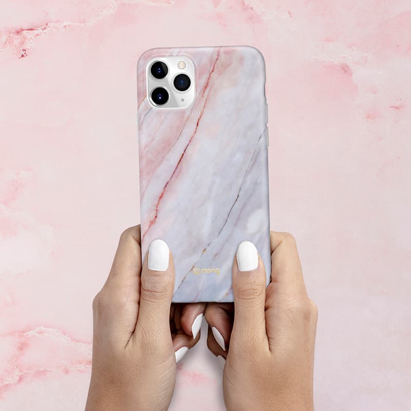 Crong Marble Case – iPhone 11 Pro Case (Pink) 5
