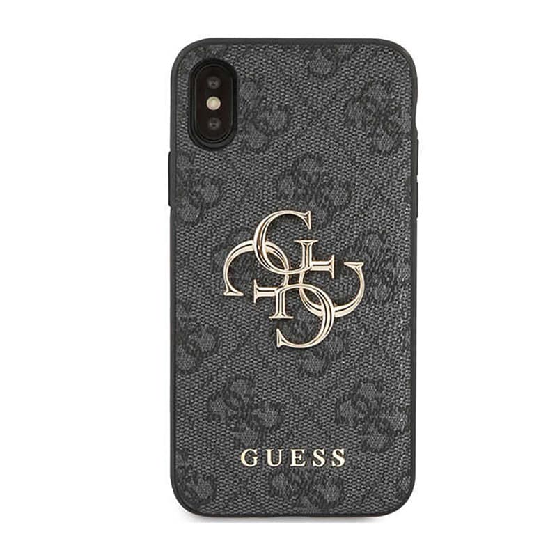 Guess 4G Big Metal Logo - Case for iPhone X (Grey) 3