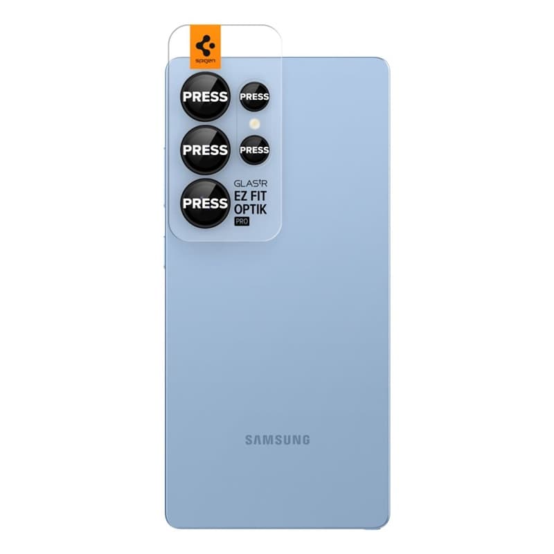 Spigen Optik Pro GLAS.TR EZ Fit Camera Protector 2-Pack - Lens Protector for Samsung Galaxy S25 Ultra (2 pieces) (Black) 2