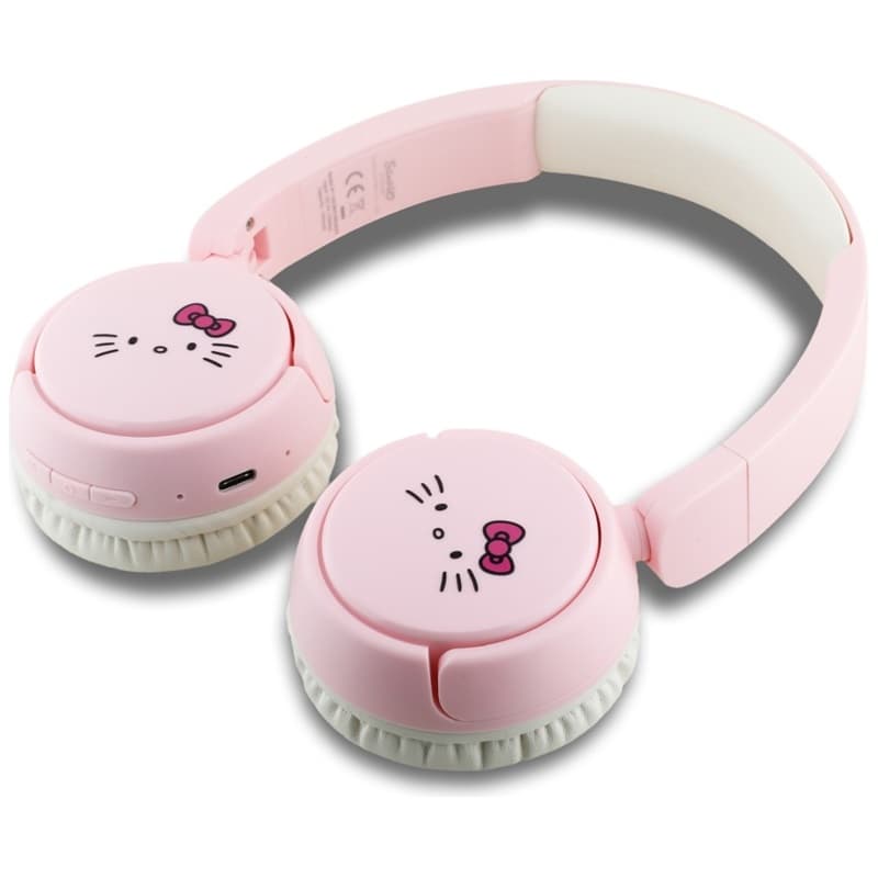 Hello Kitty Face Logo - Wireless Over-Ear Bluetooth Headphones V5.3 (Pink) 4