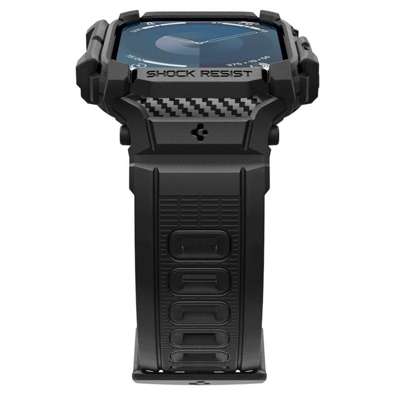 Spigen Rugged Armor Pro - Strap with Case for Apple Watch 10 46 mm (Matte Black) 5