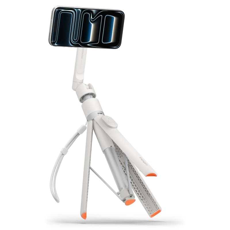 Spigen S582W MagSafe Bluetooth Selfie Stick Tripod - Smartphone Tripod / Selfie Stick Holder (Dune Beige) 8