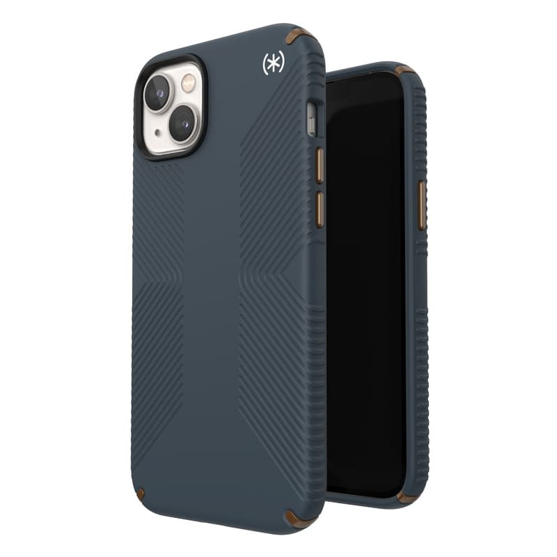 Speck Presidio2 Grip - Anti-slip iPhone 15 Plus / 14 Plus Case (Charcoal / Cool Bronze / Slate) 1