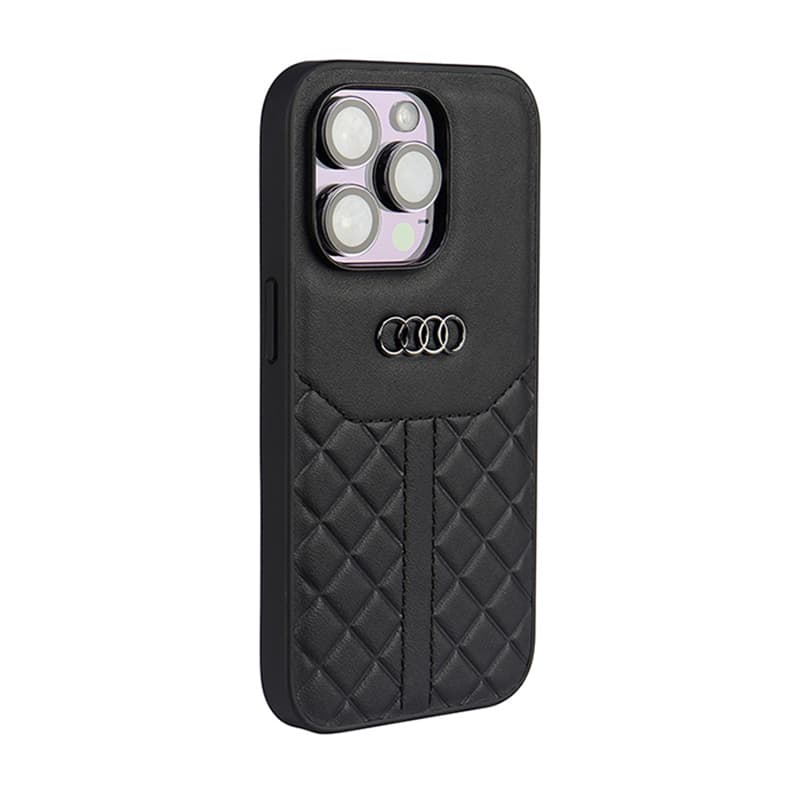 Audi Genuine Leather - Case for iPhone 14 Pro (Black) 2