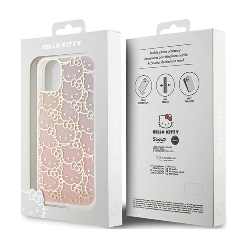 Hello Kitty IML Gradient Electrop Crowded Kitty Head - iPhone 11 Case (pink) 8