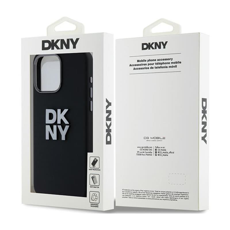 DKNY Liquid Silicone Metal Logo - Case for iPhone 15 Pro Max (black) 8