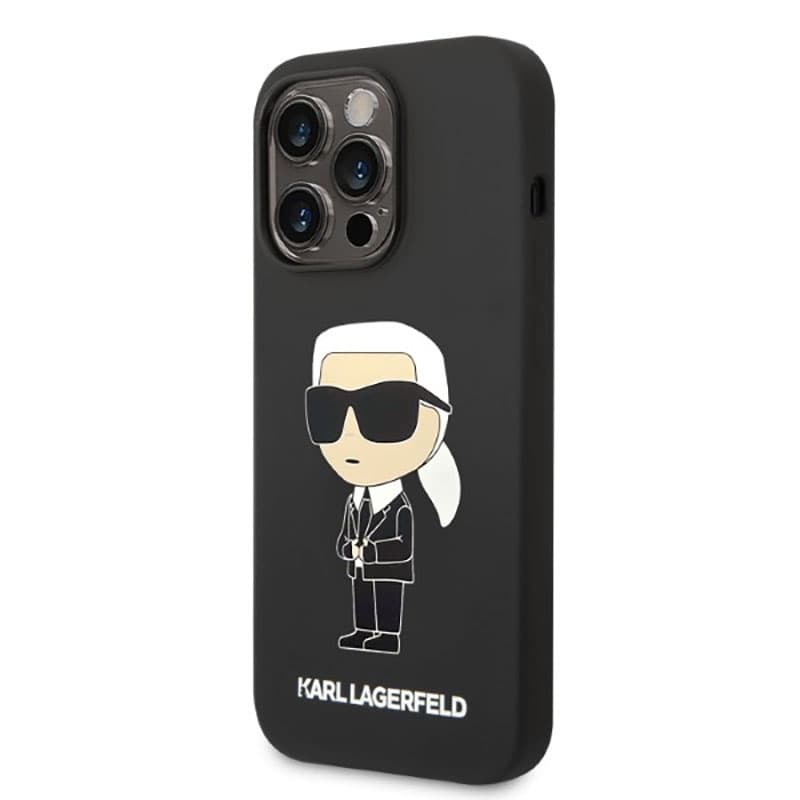 Karl Lagerfeld Silicone NFT Ikonik MagSafe - Case for iPhone 14 Pro (Black) 2