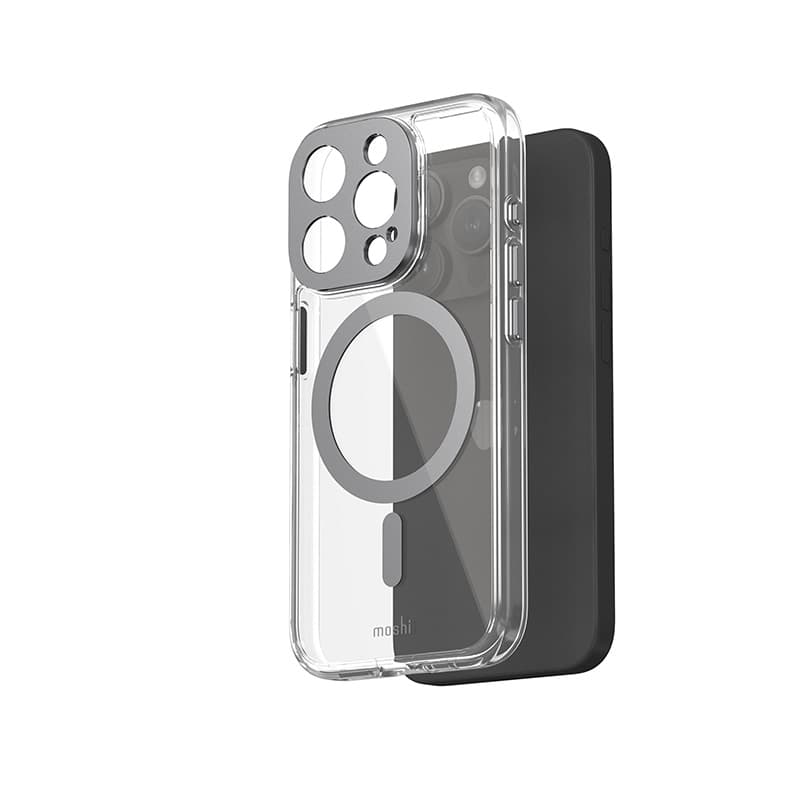 Moshi iGlaze MagSafe - Case for iPhone 15 Pro (Meteorite Gray) 3