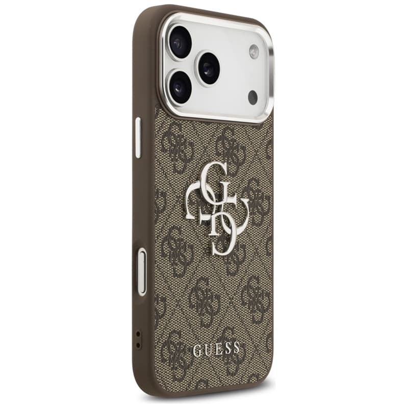 Guess 4G Big 4G Classic Logo - Case iPhone 17 Pro Max (Brown / Silver) 4