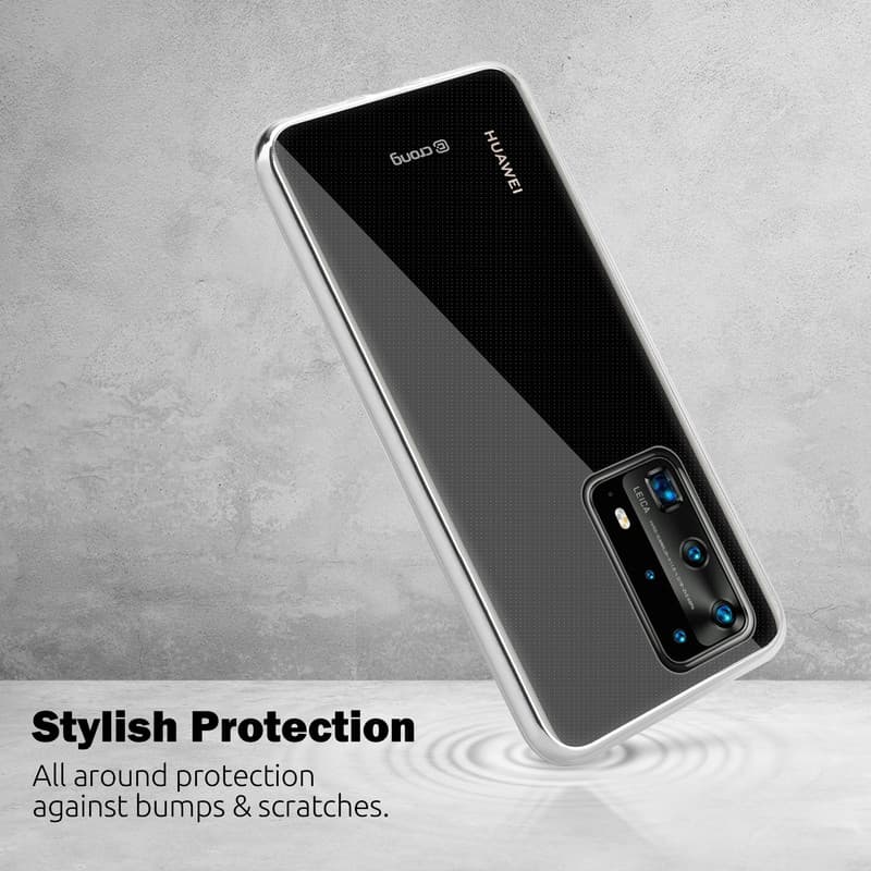 Crong Crystal Slim Cover - Huawei P40 Pro Case (Transparent) 6