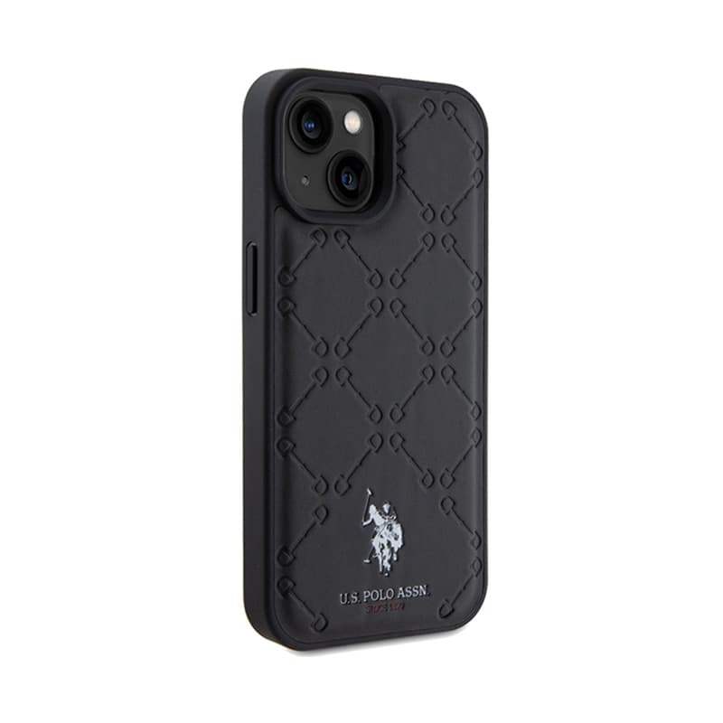 US Polo Assn Yoke Pattern  - Case iPhone 15 (black) 4