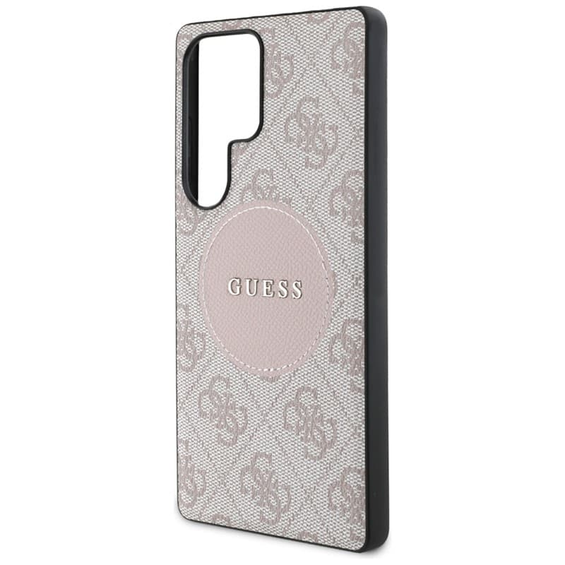 Guess 4G Round Patch Classic Logo MagSafe - Case for Samsung Galaxy S25 Ultra (pink) 6