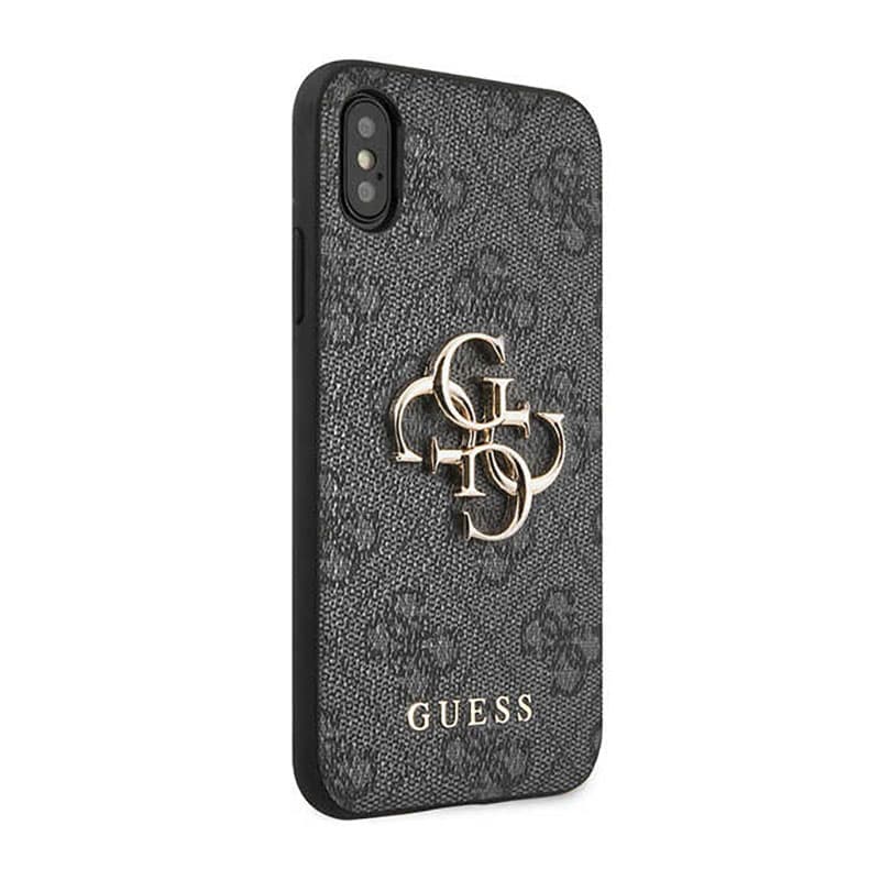 Guess 4G Big Metal Logo - Case for iPhone X (Grey) 4