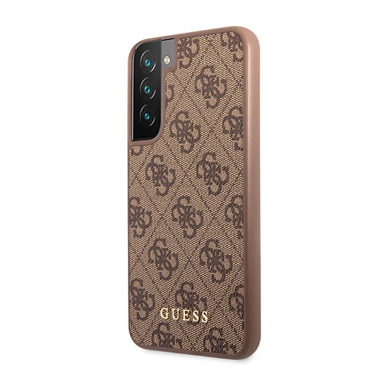 Guess 4G Metal Logo - Case for Samsung Galaxy S23 (Brown) 2