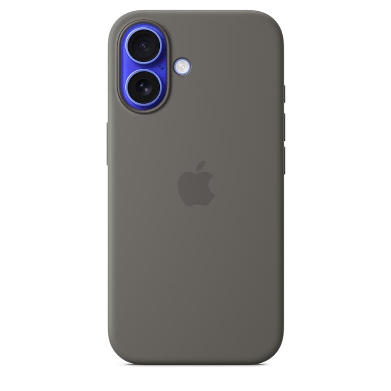 Apple Silicone Case – Silicone Case with MagSafe for iPhone 16 (Stone Gray) 2