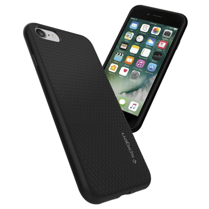Spigen Liquid Air - Case for iPhone SE 2022 / SE 2020 / 8 / 7 (Black) 2