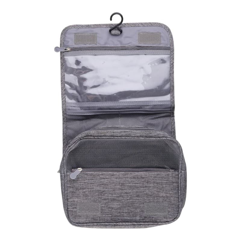 Dunlop – Travel Toiletry Bag with Hanging Hook 25x20x10 cm (Grey) 2