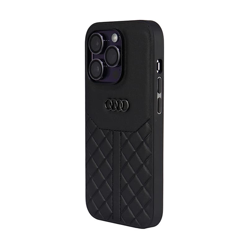 Audi Genuine Leather - Case for iPhone 14 Pro (Black) 3