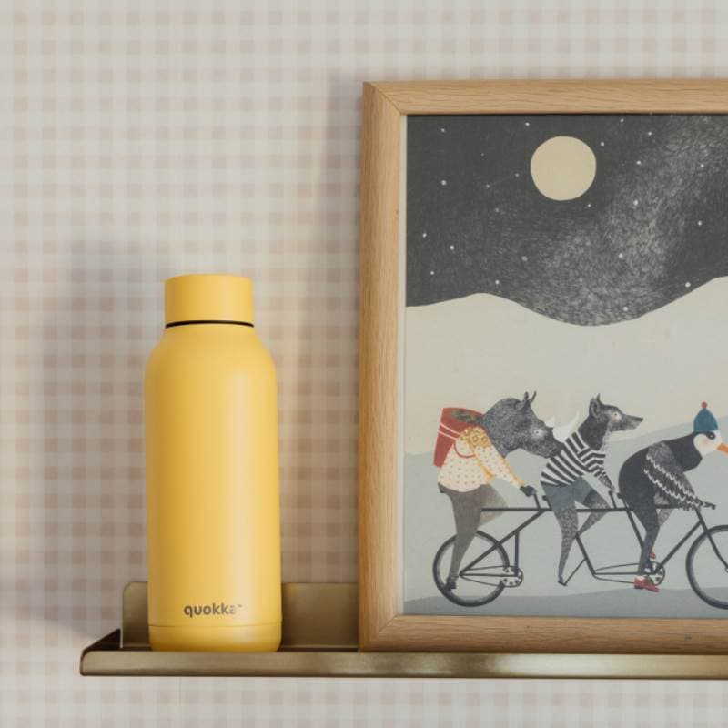 Quokka Solid - Stainless Steel Thermal Bottle 510 ml (Light Yellow) 4