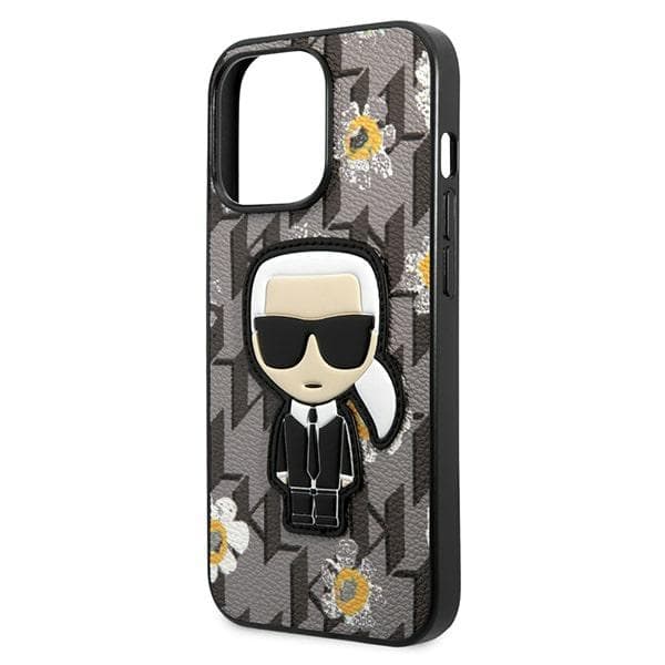 Karl Lagerfeld Iconic Karl Flower - Case for iPhone 13 Pro (Grey) 6
